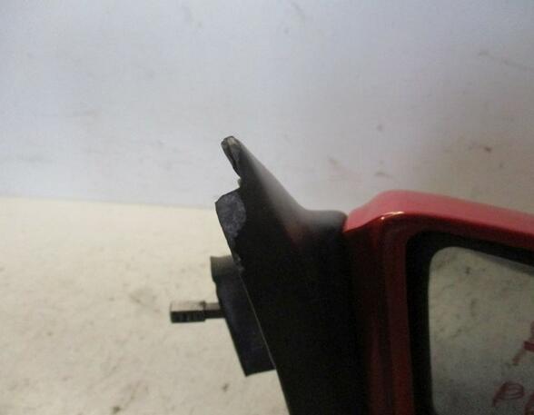 Außenspiegel mechanisch lackiert rechts rot  leicht beschädigt HYUNDAI PONY (X-2) 1.3 43 KW