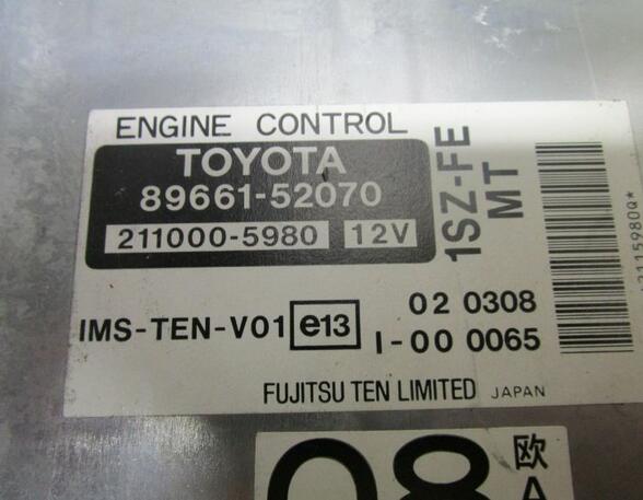 Engine Management Control Unit TOYOTA Yaris (NCP1, NLP1, SCP1)