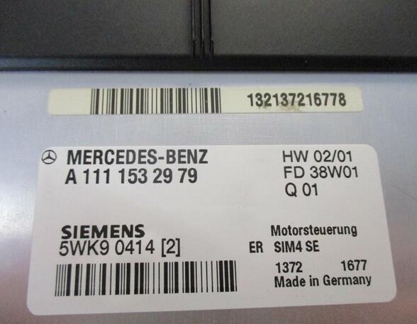 Steuergerät Motor  MERCEDES-BENZ C-KLASSE COUPE (CL203) C 180 95 KW
