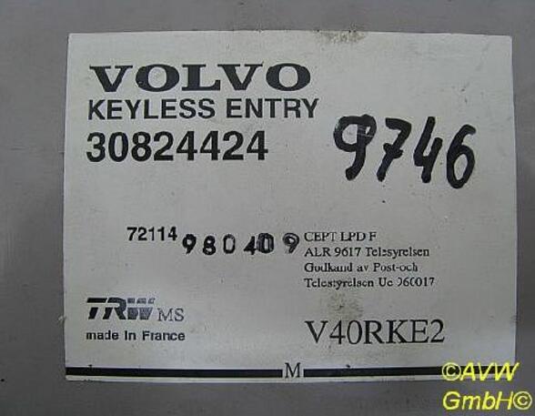 Regeleenheid centrale vergrendeling VOLVO V40 Kombi (VW)