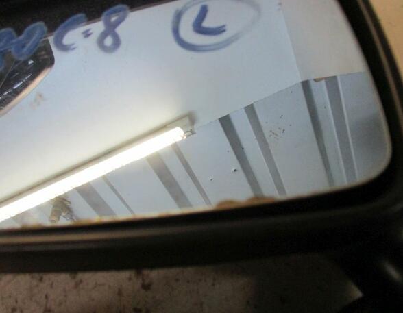 Außenspiegel mechanisch Standard links Spiegelglas angelaufen AUDI 80 AVANT (8C  B4) 2.0 E 85 KW