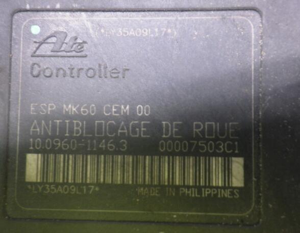 ABS-Regler 9656419780 CITRO?N C5 I Break DE 2.0 16V 100 kW 136 PS 06.2001-08.200