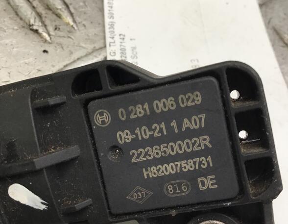 624383 Sensor für Ladedruck RENAULT Megane III CC (Z) 0281006029