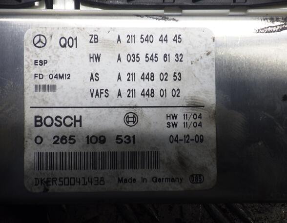 518755 Steuergerät Getriebe MERCEDES-BENZ E-Klasse (W211) A2115404445