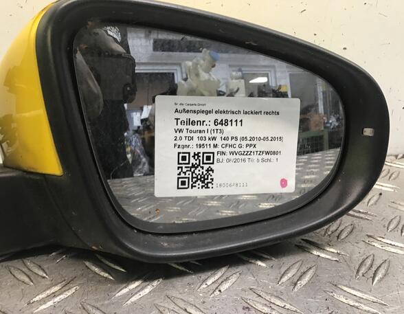 648111 Außenspiegel elektrisch lackiert rechts VW Touran I (1T3)
