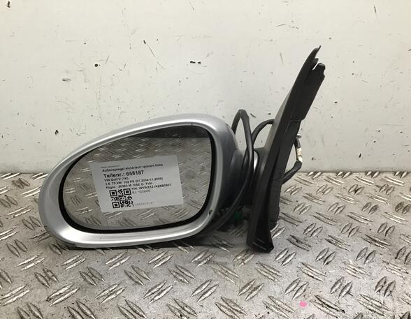 658187 Außenspiegel elektrisch lackiert links VW Golf V (1K)