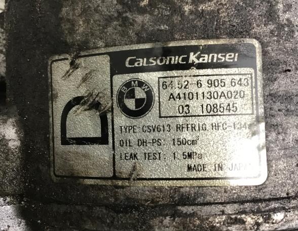 522626 Klimakompressor BMW 3er Touring (E46) 6452-6905643