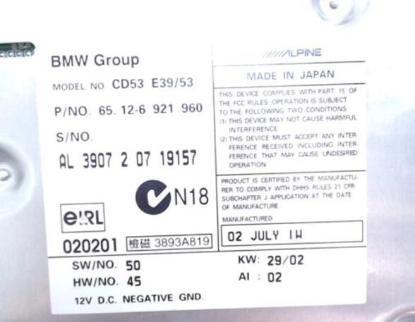 P16011234 CD-Radio BMW 5er (E39) 65126909881