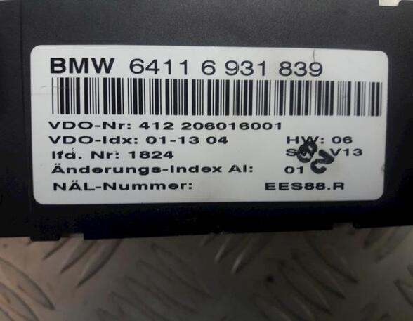 P11295967 Heizungsbetätigung (Konsole) BMW 3er Touring (E46) 64116931839