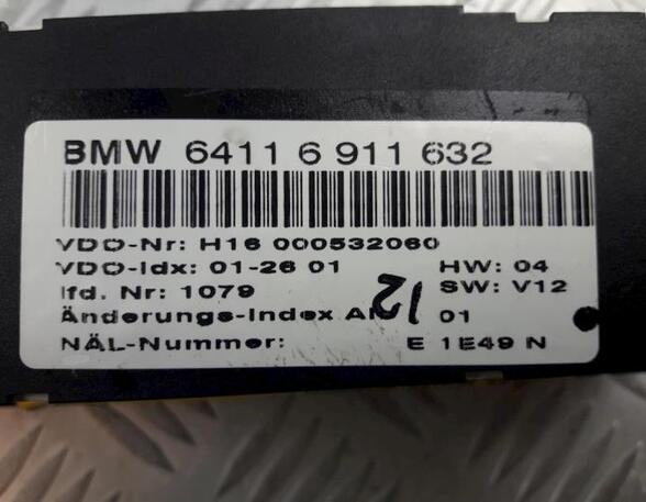 P11439137 Heizungsbetätigung (Konsole) BMW 3er Compact (E46) 64116911632