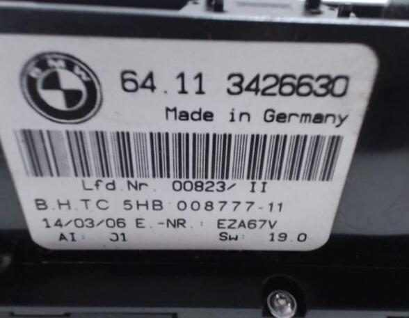 Heating & Ventilation Control Assembly BMW X3 (E83), BMW X3 (F25)