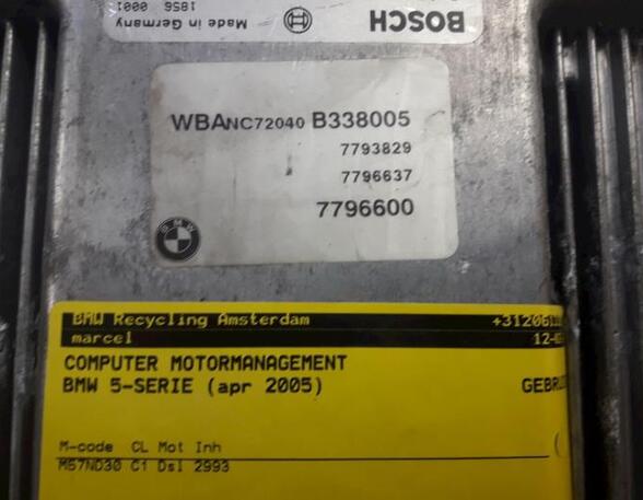 Engine Management Control Unit BMW 5er (E60)