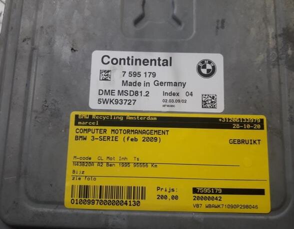 Engine Management Control Unit BMW 3er Cabriolet (E93)
