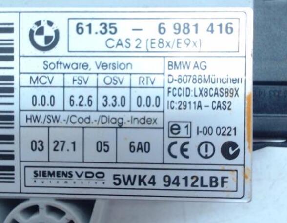 Immobilizer control unit BMW 1er (E87)