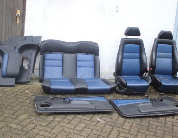 Zetels Set VW Golf IV Cabriolet (1E7) Ledersitze blau schwarz