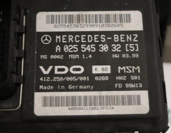 Steuergerät Motor MERCEDES-BENZ A-Klasse (W168) 0255453032