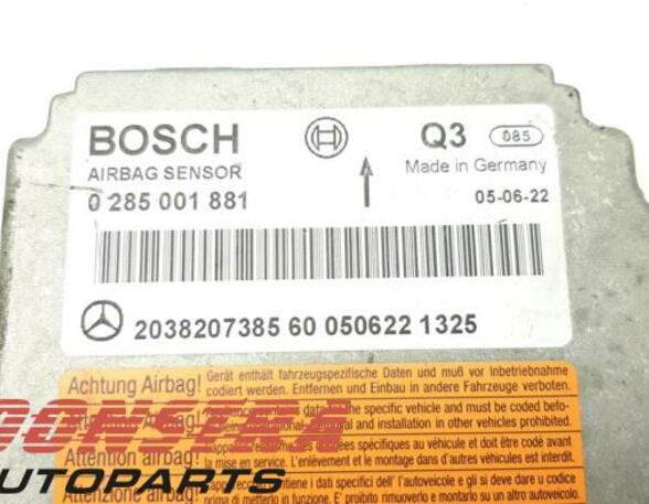 P17635156 Steuergerät Airbag MERCEDES-BENZ C-Klasse T-Modell (S203) 0285001881