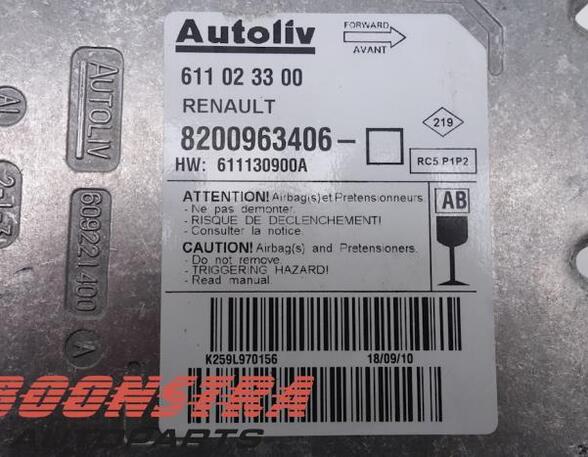 P9800407 Steuergerät Airbag RENAULT Clio III (BR0/1, CR0/1) 8200963406
