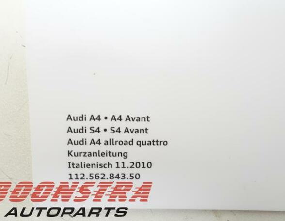 Operation manual AUDI A4 Avant (8K5, B8), AUDI A5 Sportback (8TA)