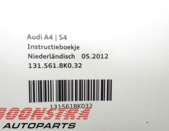 Handleiding AUDI A4 Avant (8K5, B8), AUDI A5 Sportback (8TA)