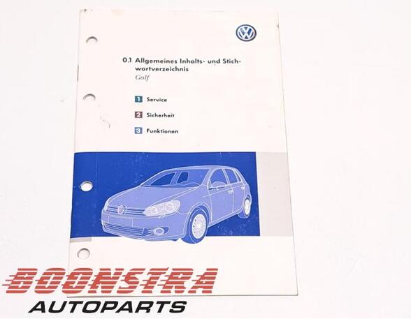 Operation manual VW Golf VI (5K1)