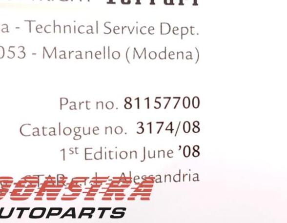 Handleiding FERRARI 599 GTB/GTO (--)