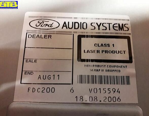 CDAutoradio Ford Audio System 6M2T18C815AF / SINGLE CD-GGDS FORD S-MAX (WA6) 2.0 TDCI 96 KW