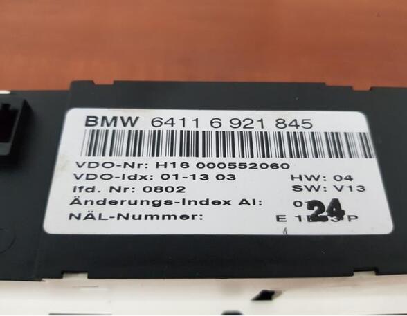P13316582 Heizungsbetätigung (Konsole) BMW 3er Compact (E46) ZIEFFOTO