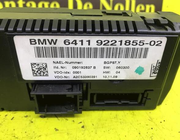 Heating & Ventilation Control Assembly BMW 3er Coupe (E92)