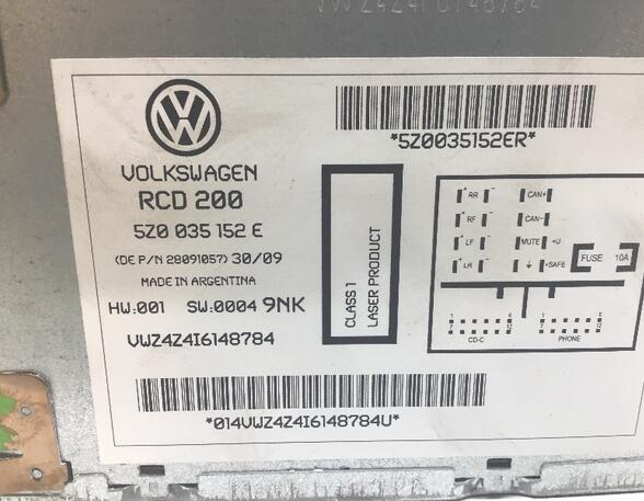 361884 CD-Radio VW Fox Schrägheck (5Z) 5Z0035152E