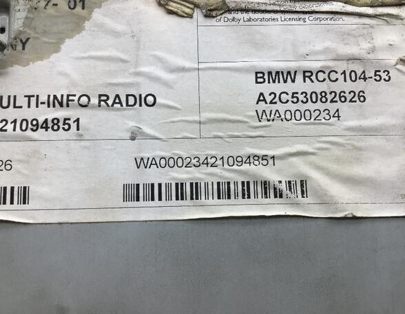Radio-navigatiesysteem BMW 3er Touring (E46)