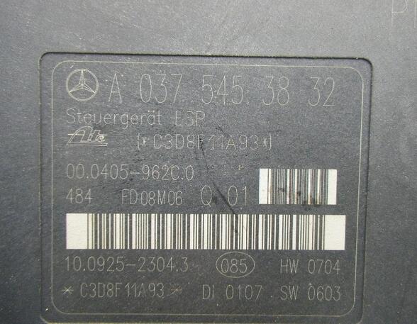 296618 Bremsaggregat ABS MERCEDES-BENZ CLK (C209) A0375453832