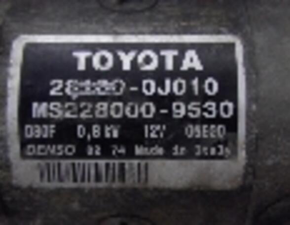 Anlasser TOYOTA Yaris (P1) 1.0 VVT-i  48 kW  65 PS (03.2003-09.2005)