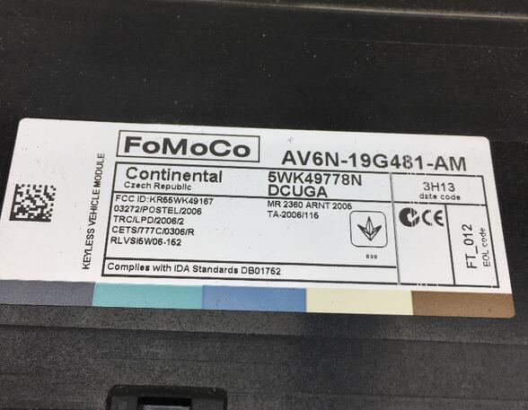 340864 Komfortsteuergerät FORD Focus III Turnier (DYB) AV6N-19G481-AM