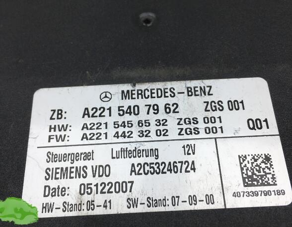 Control Unit Air Suspension MERCEDES-BENZ S-Klasse (W221)
