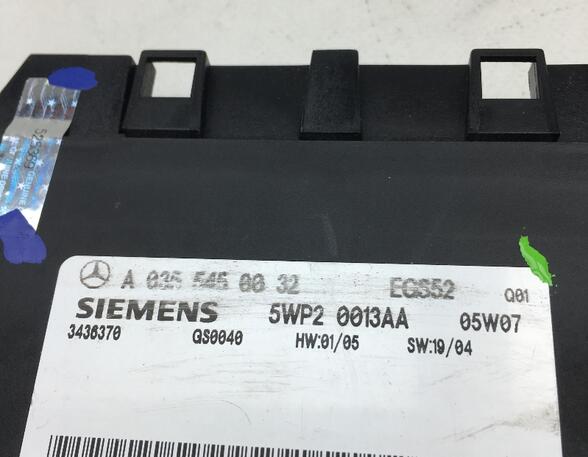 339396 Steuergerät Getriebe MERCEDES-BENZ C-Klasse (W203) A0355450032
