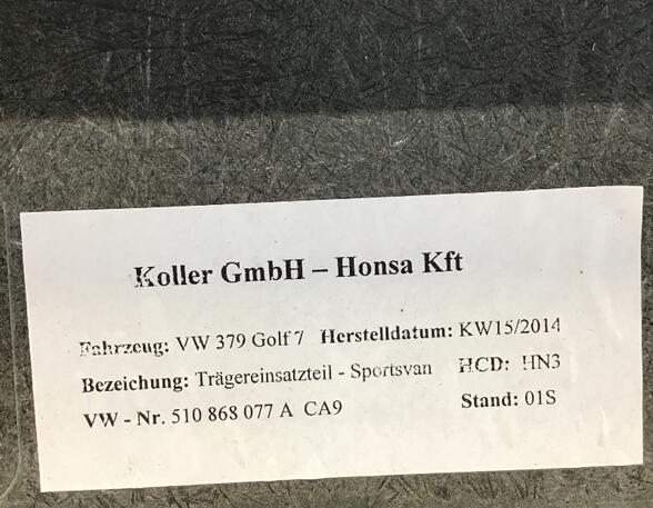 Vloeren kofferbak VW Golf Sportsvan (AM1, AN1)