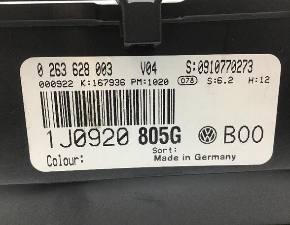 361646 Tachometer VW Golf IV (1J) 1J0920805G