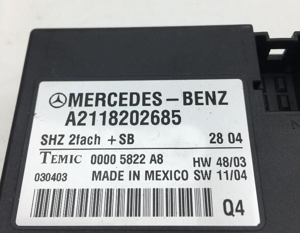 339360 Steuergerät Sitzheizung MERCEDES-BENZ E-Klasse (W211) A2118202685