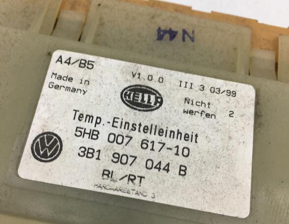 Bedienelement für Klimaanlage  VW Golf IV (1J) 1.9 TDI  66 kW  90 PS (10.1997-05.2004)