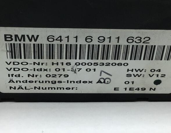 353614 Bedienelement für Klimaanlage BMW 3er Touring (E46) 6911632