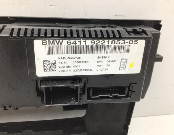 363037 Bedienelement für Klimaanlage BMW 1er (E87) 9221853