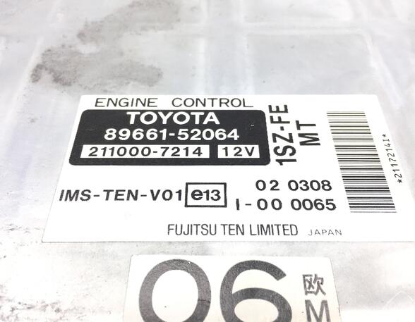 342578 Steuergerät Motor TOYOTA Yaris (P1) 89661-52064