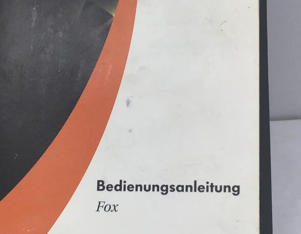 Operation manual VW Fox Schrägheck (5Z1, 5Z3, 5Z4)