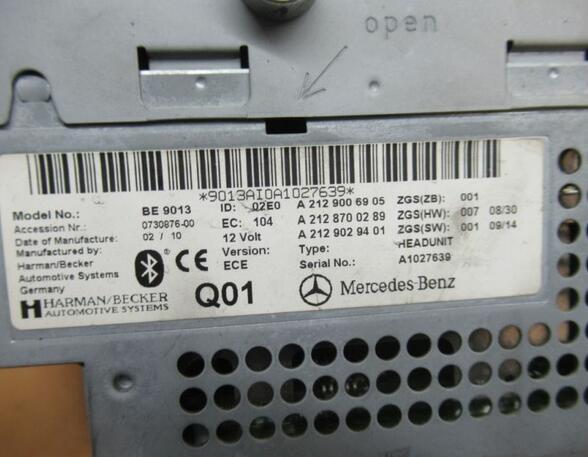 Radio / navigation system combination MERCEDES-BENZ E-Klasse (W212)
