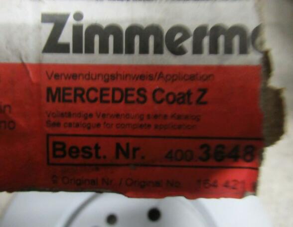Brake Disc MERCEDES-BENZ M-Klasse (W164)