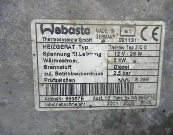 Standheizung Zuheizer Heizgerät Nr3 CITROEN XSARA PICASSO (N68) 2.0 HDI 66 KW