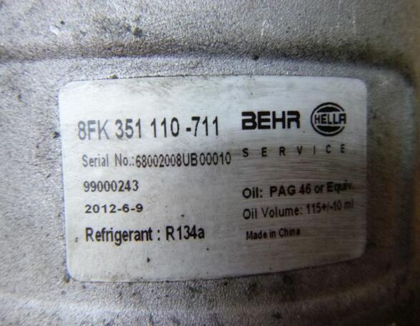 Klimakompressor  MERCEDES-BENZ A-KLASSE (W168) A 170 CDI 66 KW