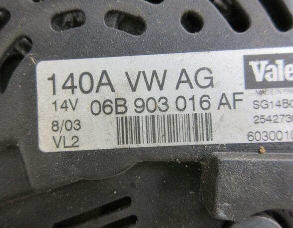 Alternator AUDI A4 (8E2), AUDI A4 (8EC, B7)