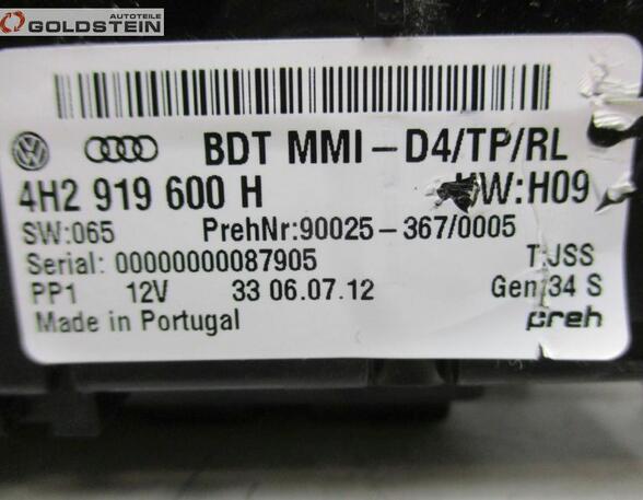 Schalter RHD Rechtslenker Bedienungseinheit für Multimediasystem Vorne AUDI A8 L (4H_) 3.0 TDI QUATTRO 184 KW